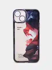 Фиолетовый чехол для iPhone 11, 12, 13, 14, 15 Pro Max Plus, с принтом, защитой камеры