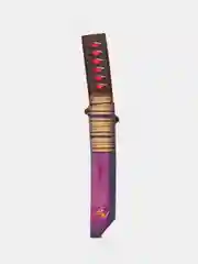 Розовый сувенир, деревянный нож "Танто", игрушечное оружие