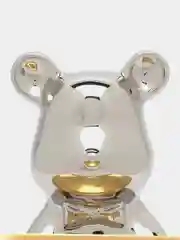 Статуэтка медведь Bearbrick, копилка керамическая с подносом