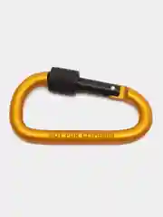 Желтый карабин металлический с муфтой, туристический, 2 шт