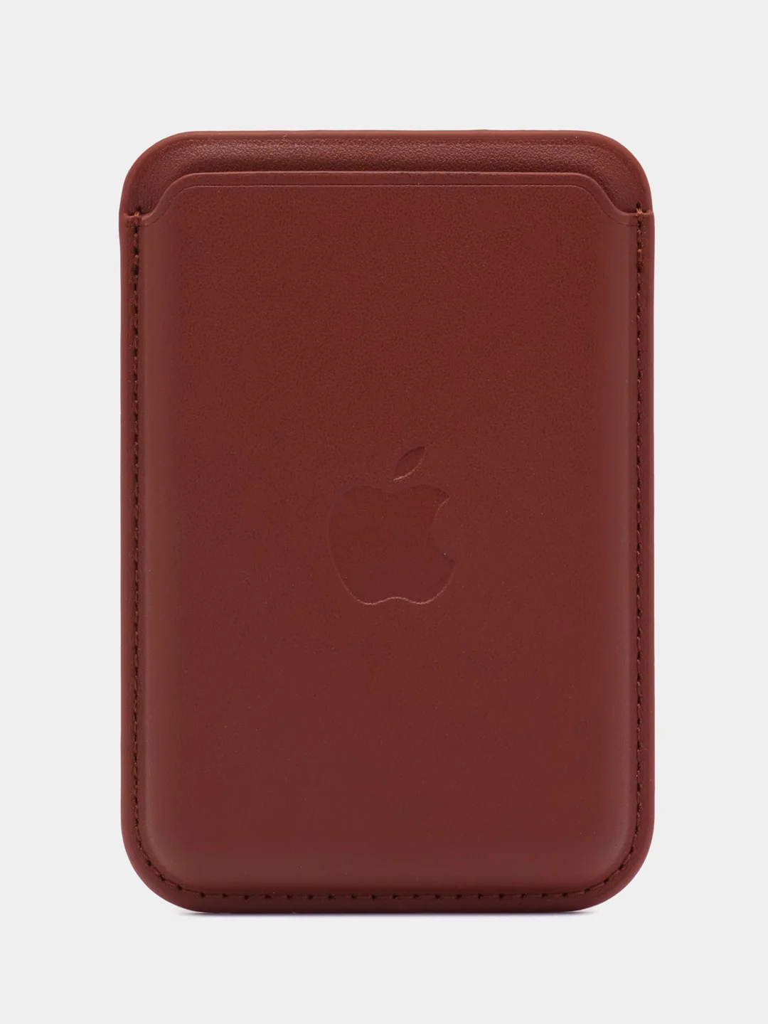 Коричневый картхолдер MagSafe для iPhone (Айфон), анимация