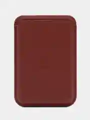 Коричневый картхолдер MagSafe для iPhone (Айфон), анимация