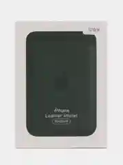 Тёмно-зелёный картхолдер MagSafe для iPhone (Айфон), анимация