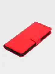 Красный чехол книжка для Xiaomi Redmi 12C, кожаный PU
