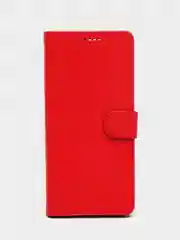 Красный чехол книжка для Xiaomi Redmi 12C, кожаный PU