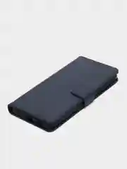 Темно-синий чехол книжка для Xiaomi Redmi 12C, кожаный PU
