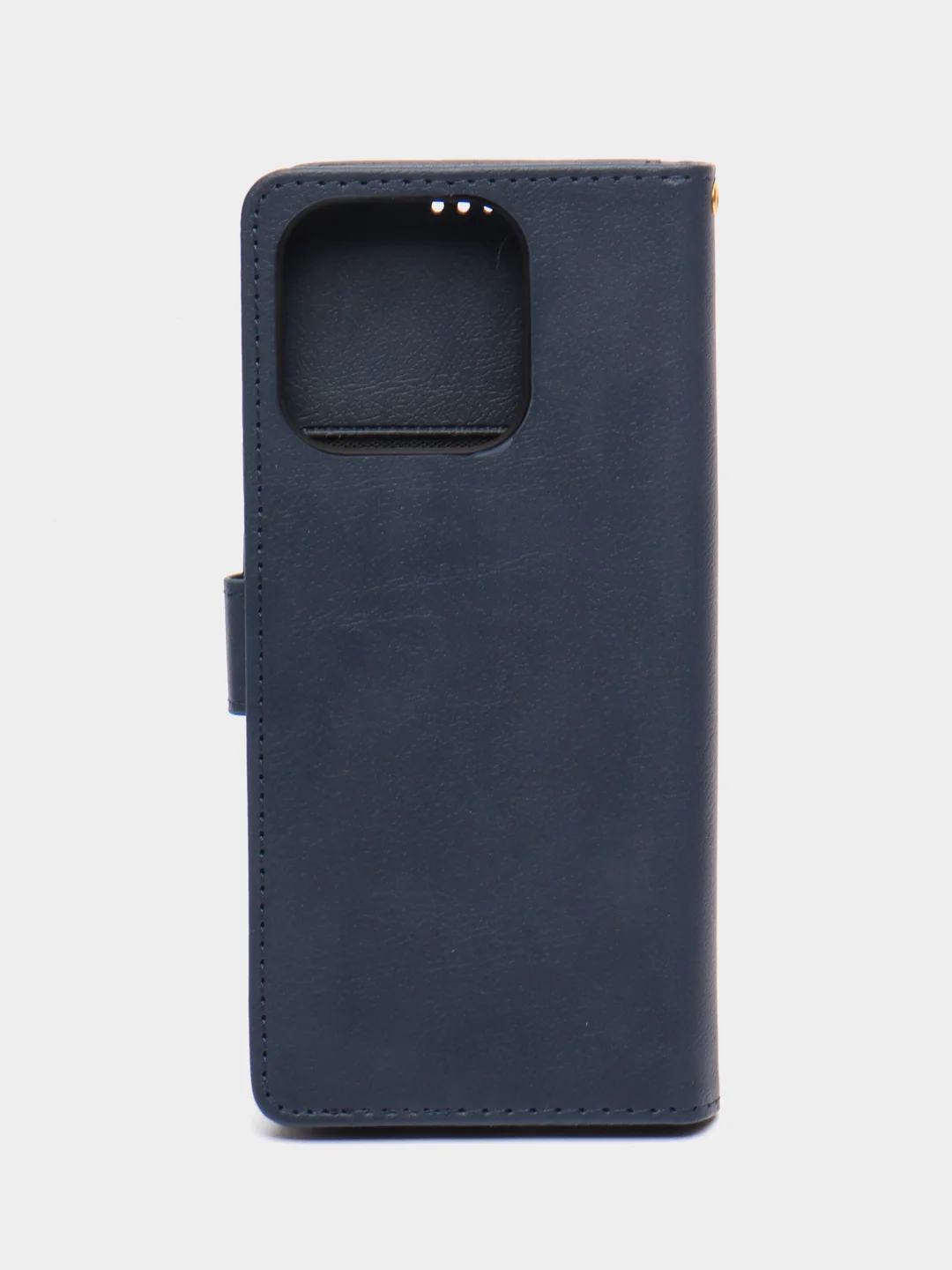 Темно-синий чехол книжка для Xiaomi Redmi 12C, кожаный PU