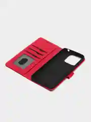 Фуксия чехол книжка для Xiaomi Redmi 12C, кожаный PU