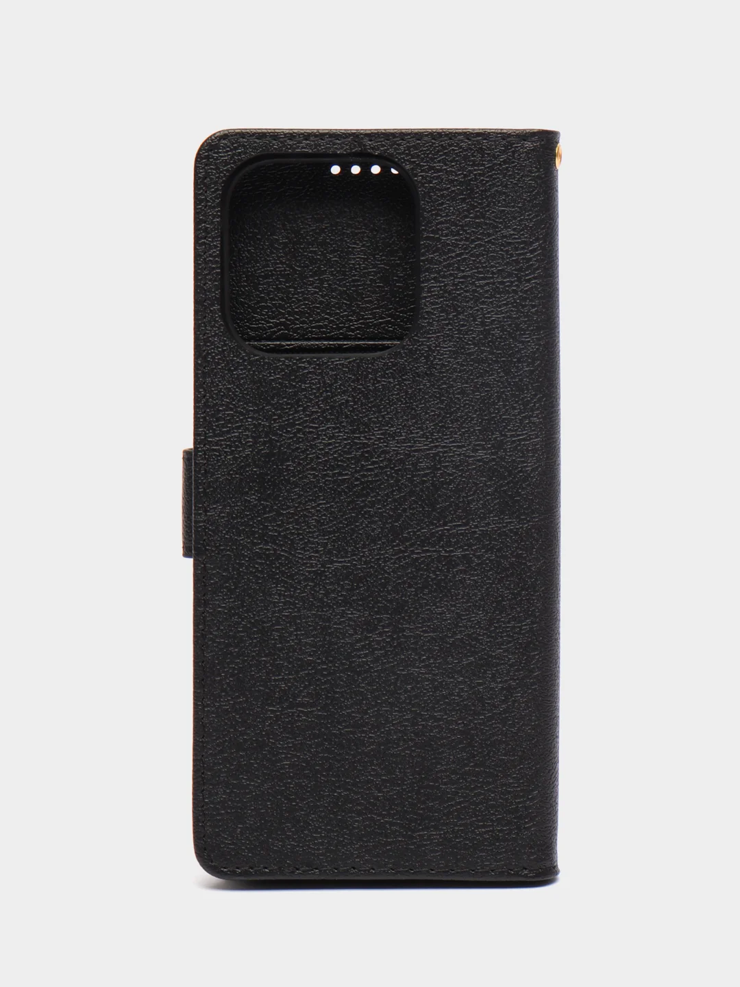Черный чехол книжка для Xiaomi Redmi 12C, кожаный PU