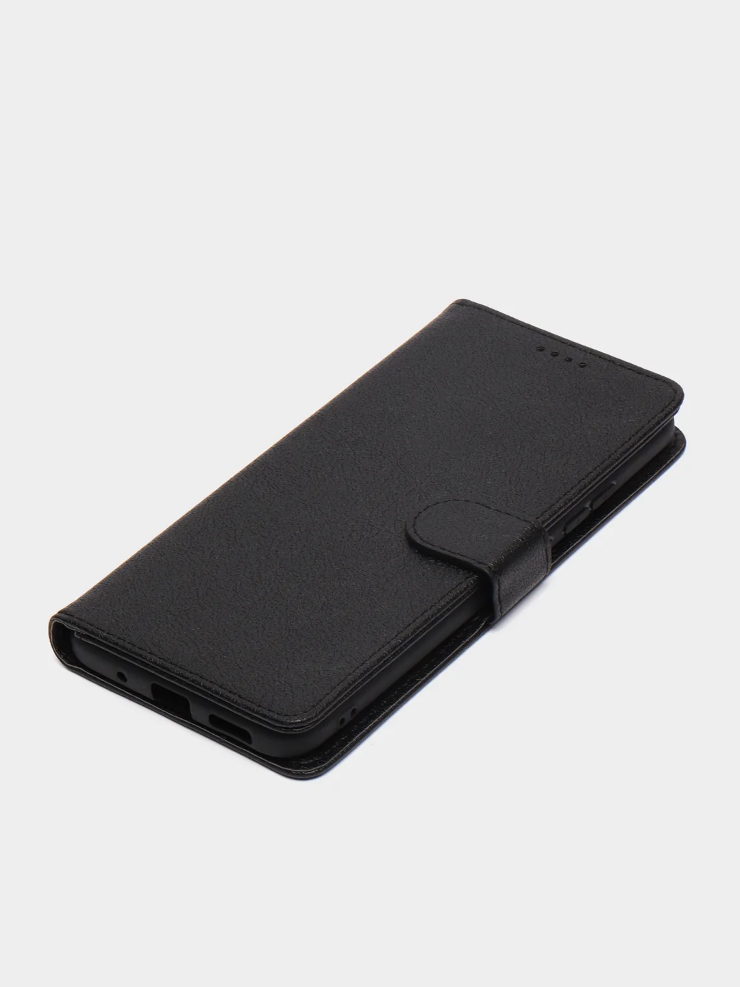 Черный чехол книжка для Xiaomi Redmi 12C, кожаный PU