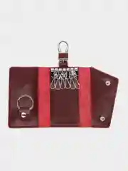 Бордовый ключница из натуральной кожи, мужская и женская