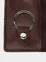 Коричневый ключница из натуральной кожи, мужская и женская