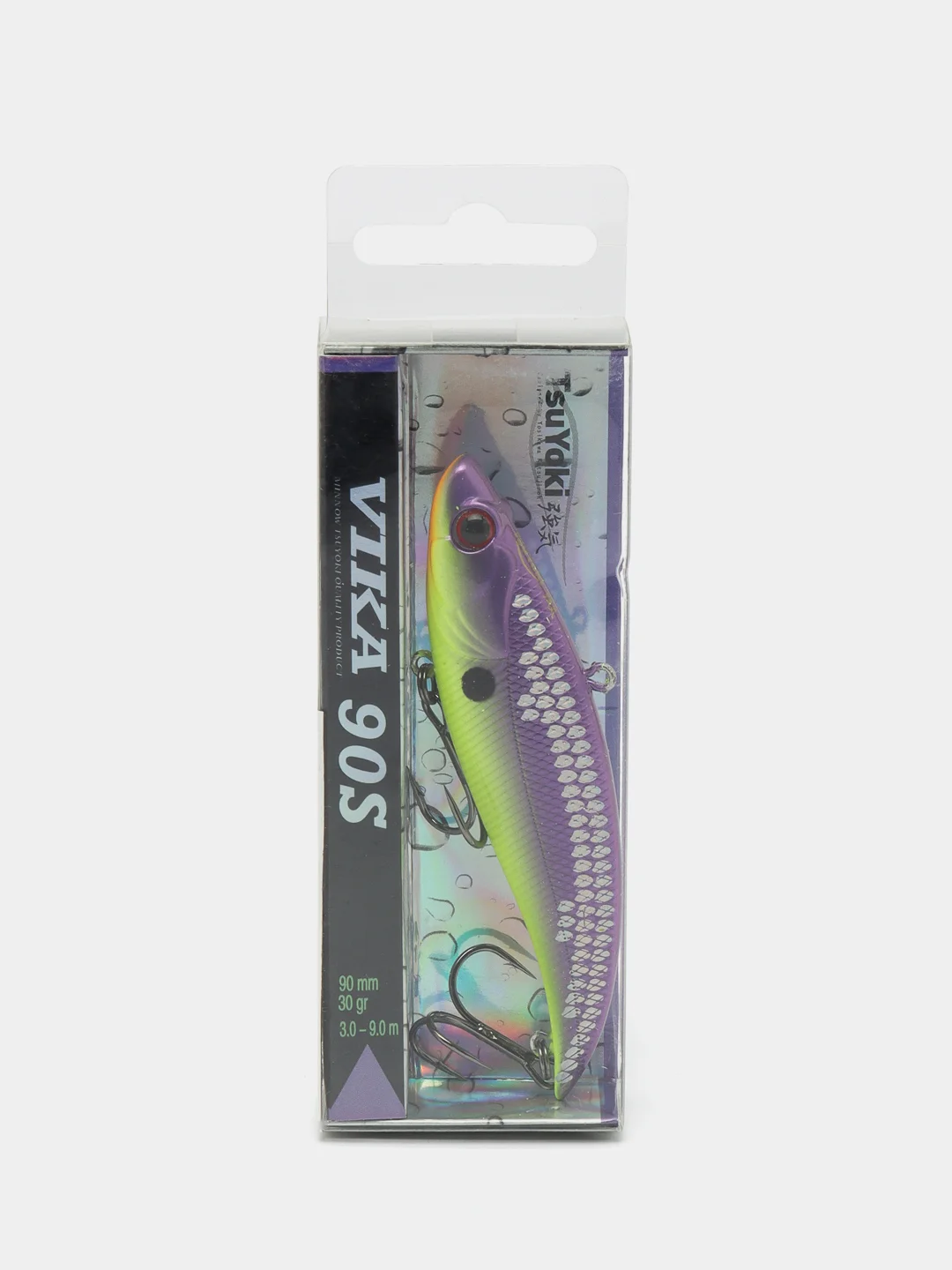 Серый меланж раттлин TsuYoki Vika 90S, 30 г