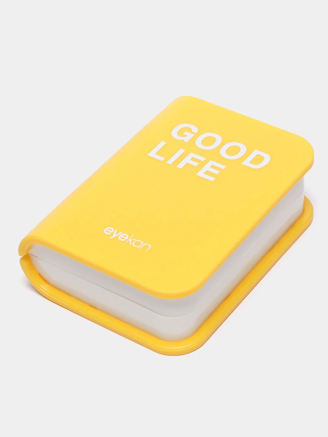 Желтый дорожный набор для контактных линз, пинцет и контейнер "Good life"