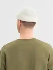 Белый шапка бини мужская, женская, осенняя