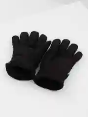 Черный мужские зимние флисовые перчатки с подкладом, 30 г