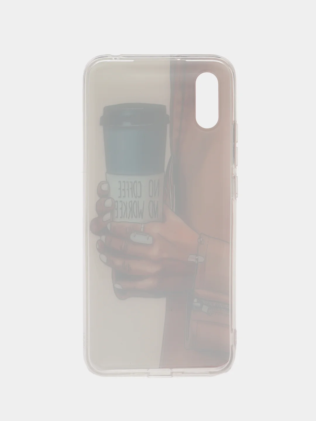 Тёмно-серый чехол с рисунком на Xiaomi Redmi 9A / Redmi 9C, матовый