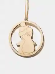 Новогодняя елочная игрушка деревянная "Пингвин"