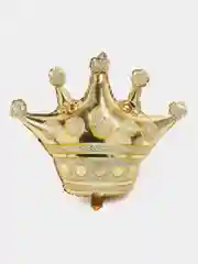 Аметистовый воздушный фольгированный шар в форме rороны, шар корона