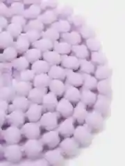 Кремовый декоративная лента, с помпонами, 1 метр