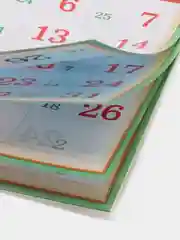 Белый календарь настенный, перекидной 2024 год, на ригеле, формат 300 х 470 мм, 320*490 мм