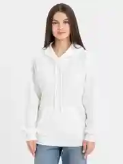 Белый худи женское, утеплённое