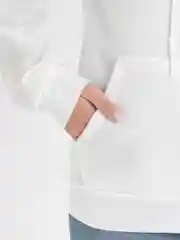 Белый худи женское, утеплённое