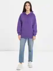 Фиолетовый худи женское, утеплённое
