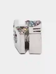 Серый меланж шармы, бусины для создания украшений