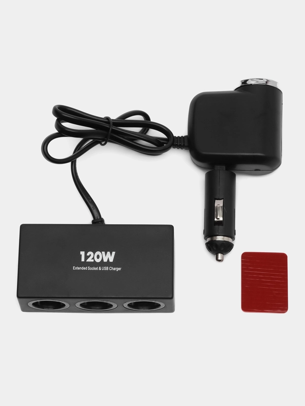 Разветвитель прикуривателя 1 USB 4 разъема Olesson 1527/1528