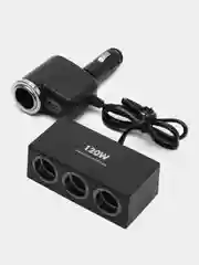 Угольный разветвитель прикуривателя 1 USB 4 разъема Olesson 1527/1528