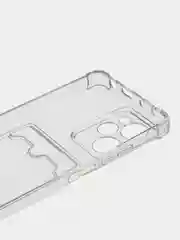 Прозрачный чехол Zibelino Silicone Card Holder для Xiaomi Poco X5 Pro 5G