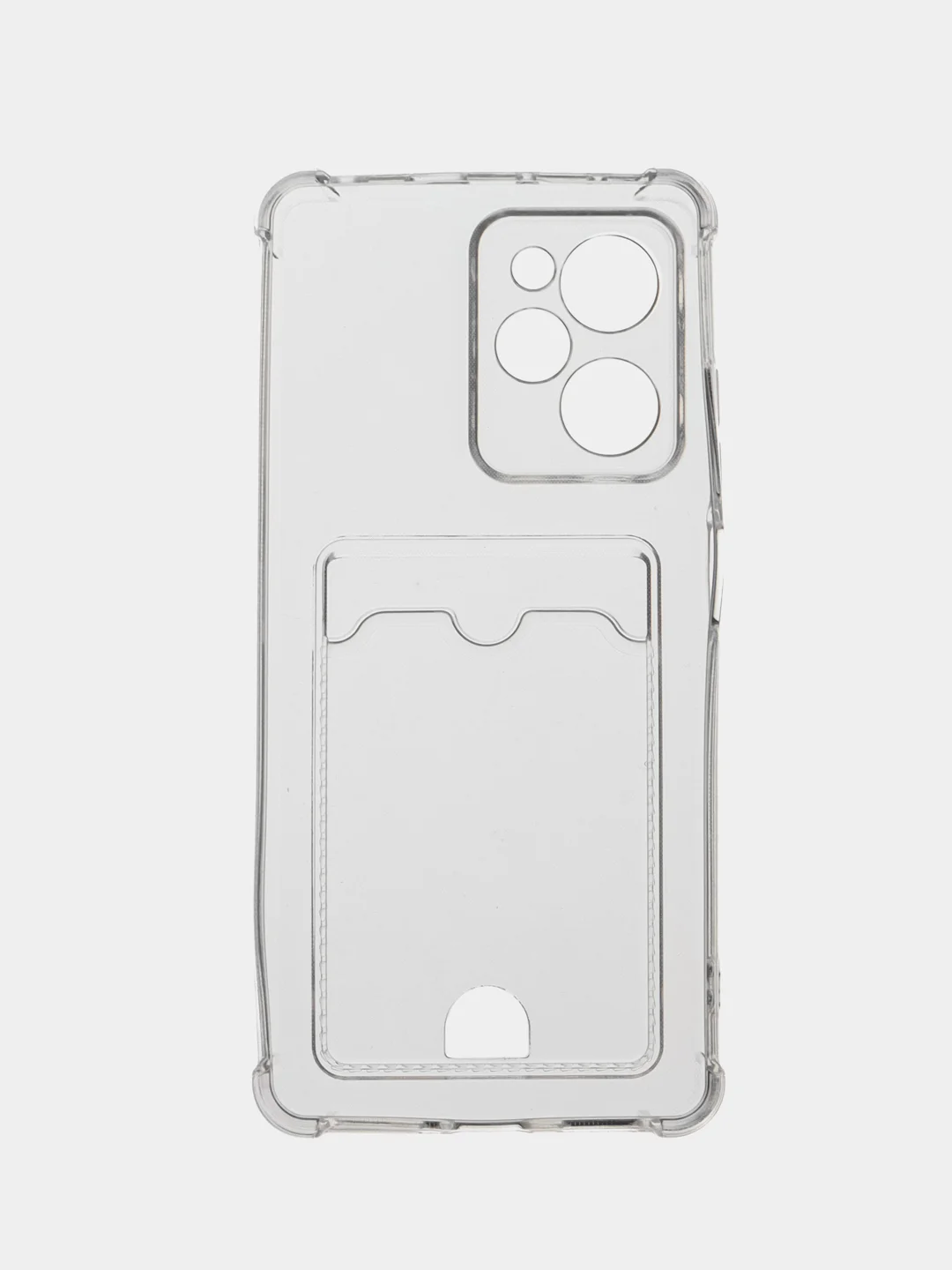 Прозрачный чехол Zibelino Silicone Card Holder для Xiaomi Poco X5 Pro 5G