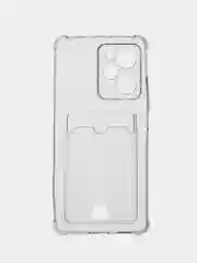 Прозрачный чехол Zibelino Silicone Card Holder для Xiaomi Poco X5 Pro 5G