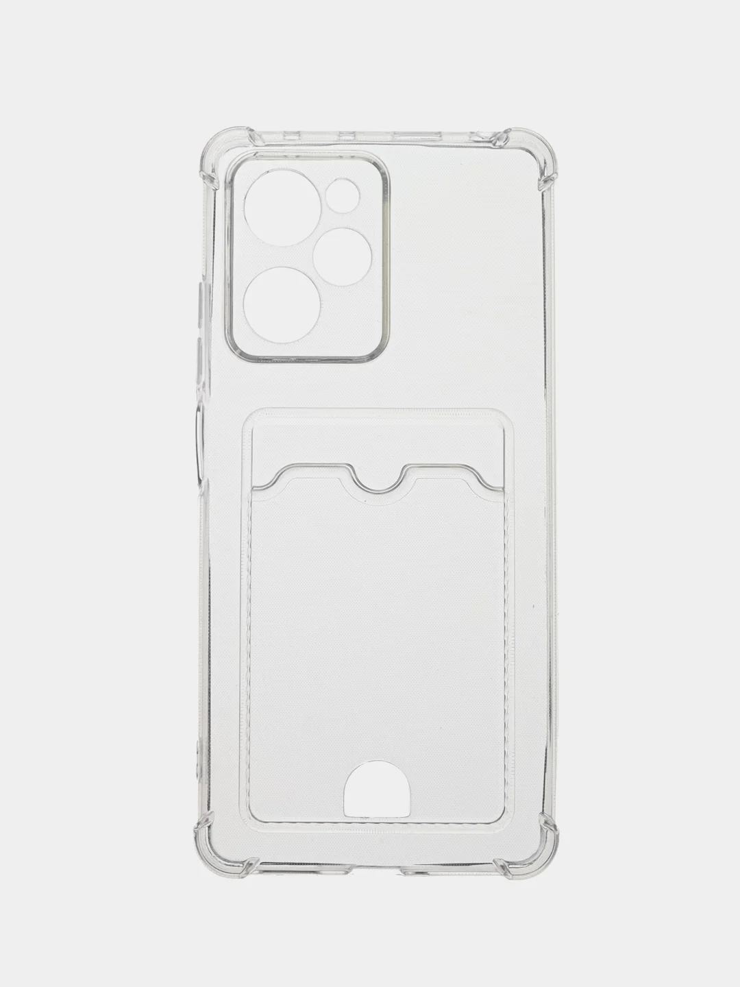Прозрачный чехол Zibelino Silicone Card Holder для Xiaomi Poco X5 Pro 5G