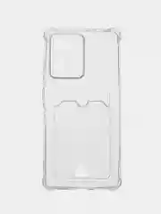 Прозрачный чехол Zibelino Silicone Card Holder для Xiaomi Poco X5 Pro 5G