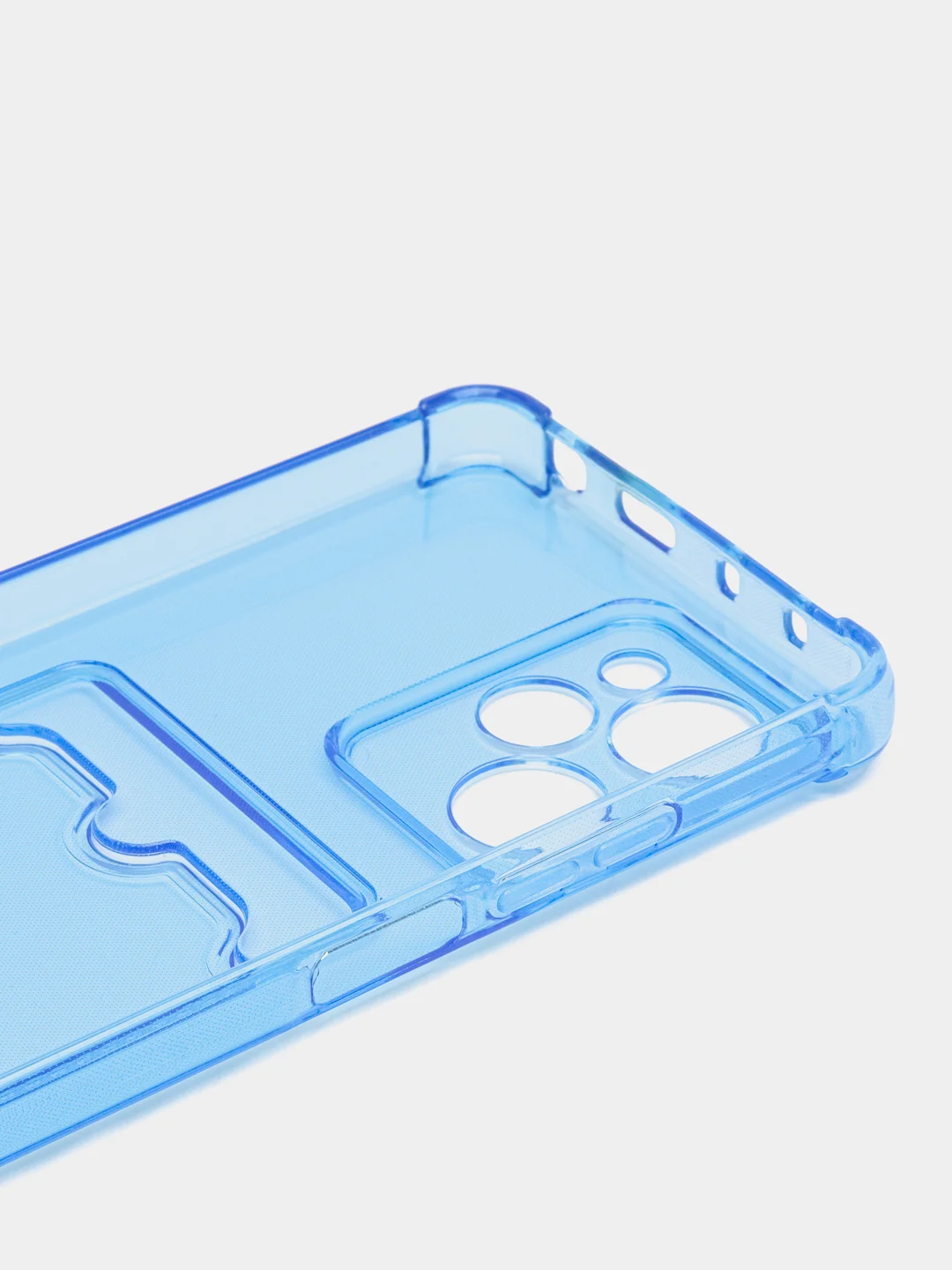 Синий чехол Zibelino Silicone Card Holder для Xiaomi Poco X5 Pro 5G