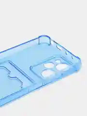 Синий чехол Zibelino Silicone Card Holder для Xiaomi Poco X5 Pro 5G