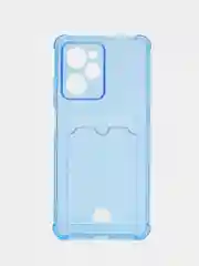 Синий чехол Zibelino Silicone Card Holder для Xiaomi Poco X5 Pro 5G
