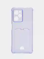 Сиреневый чехол Zibelino Silicone Card Holder для Xiaomi Poco X5 Pro 5G