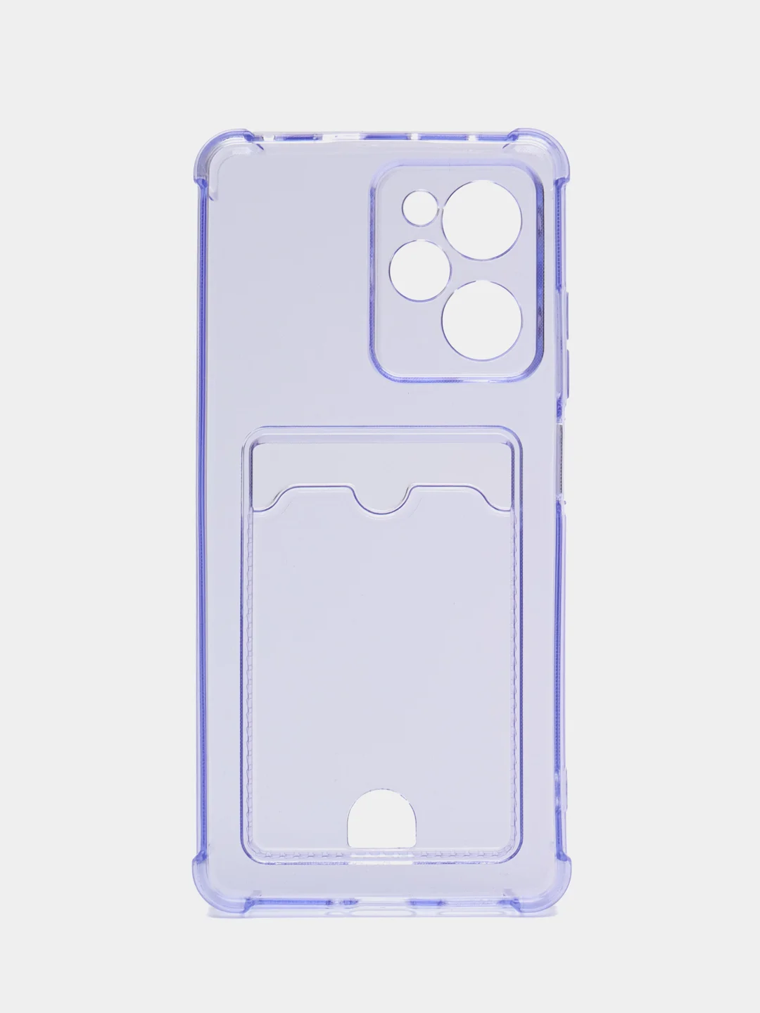 Синий чехол Zibelino Silicone Card Holder для Xiaomi Poco X5 Pro 5G