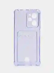 Синий чехол Zibelino Silicone Card Holder для Xiaomi Poco X5 Pro 5G