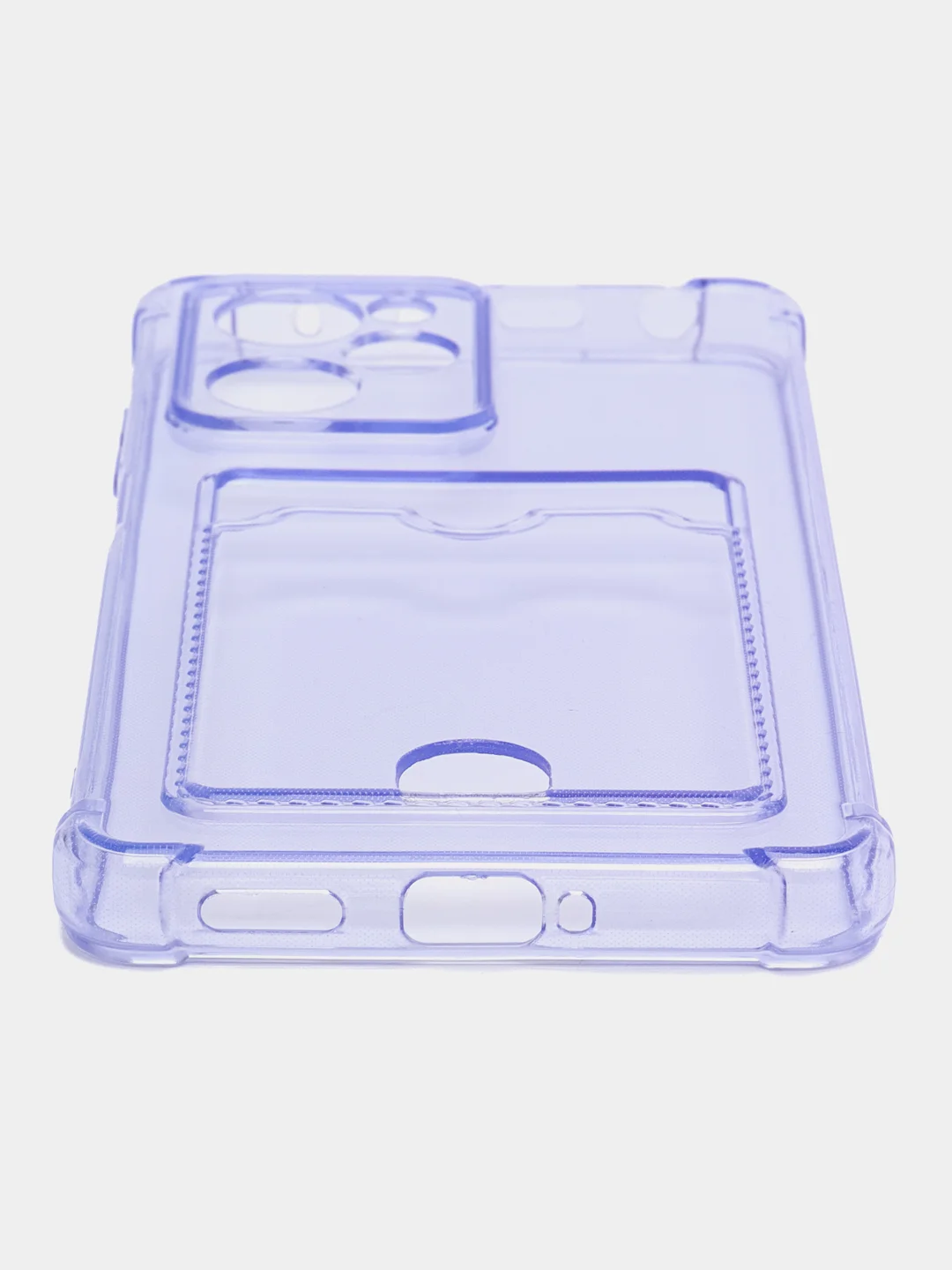 Синий чехол Zibelino Silicone Card Holder для Xiaomi Poco X5 Pro 5G