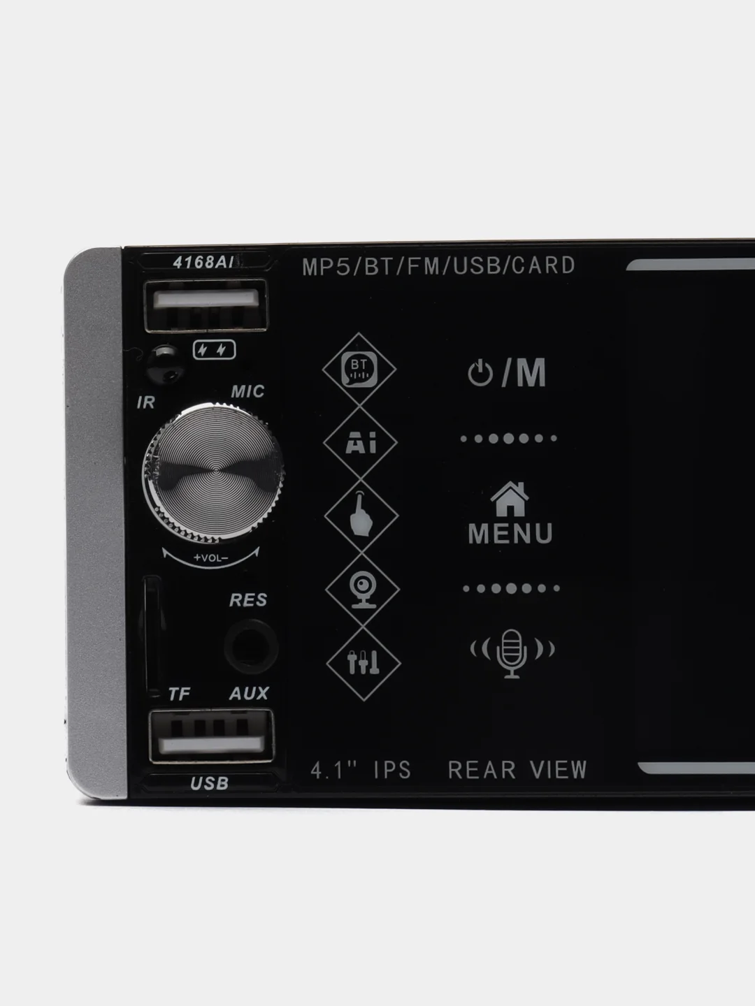 Автомагнитола, 1 DIN, сенсорный экран, MP5 плеер, Bluetooth, AUX, USB