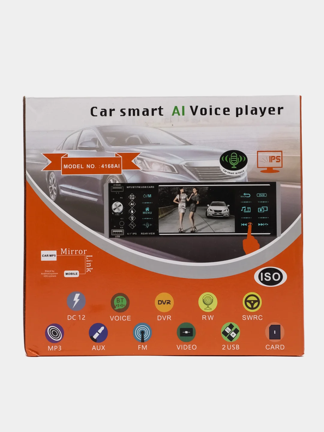 Автомагнитола, 1 DIN, сенсорный экран, MP5 плеер, Bluetooth, AUX, USB