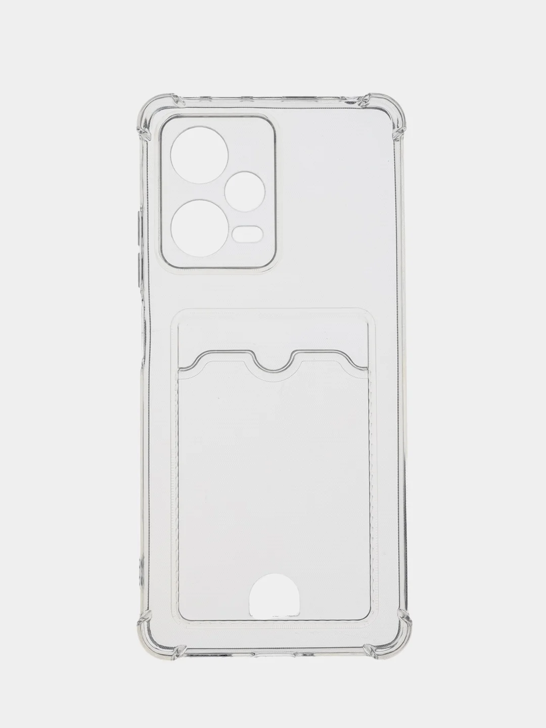 Марсала чехол для Xiaomi Redmi Note 12 Pro Plus 5G / Poco X5 Pro, прозрачный, с карманом для карты