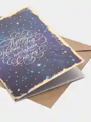 Аметистовый открытка новогодняя, в крафтовом конверте, 4 вида, "С Новым Годом", 12 х 18 см