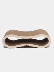 Cat Set "Когтеточка - лежанка Lonty WOOD", 61*23*19 см, когтеточка для кошек из картона