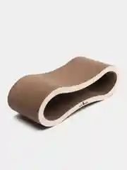Cat Set "Когтеточка - лежанка Lonty WOOD", 61*23*19 см, когтеточка для кошек из картона