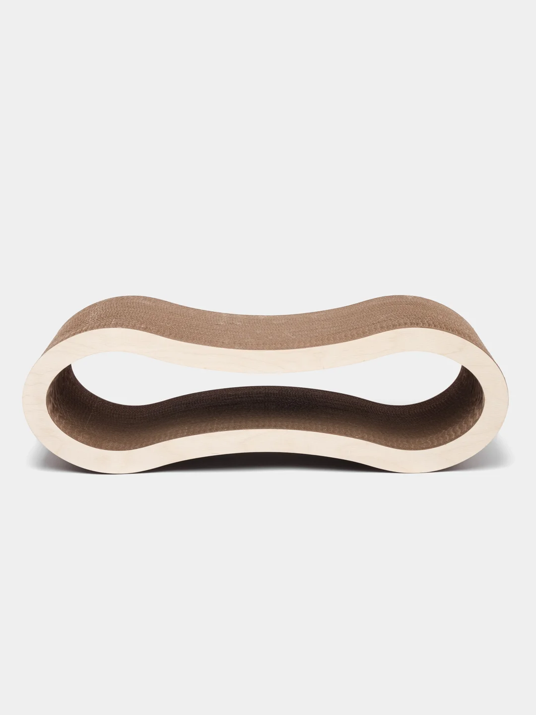 Cat Set "Когтеточка - лежанка Lonty WOOD", 61*23*19 см, когтеточка для кошек из картона